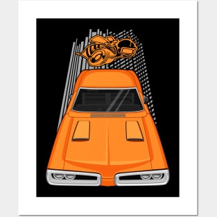 Dodge Coronet Super Bee 1970 - orange Posters and Art